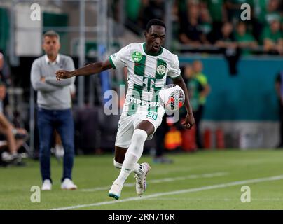 BUDAPEST, HUNGARY - JULY 13: Adama Traore of Ferencvarosi TC looks on  during the UEFA Champions League 2022/23 First Qualifying Round Second Leg  match between Ferencvarosi TC and FC Tobol at Ferencvaros