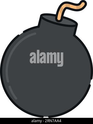 Isolated colored bomb Gaming icon Vector Stock Vector