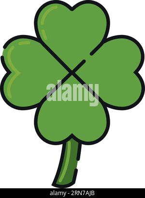 Clover Simple vector icon. Illustration symbol design template for web ...