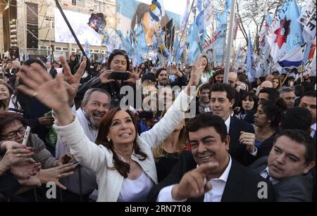 LAFERRERE, Sept. 18, 2015 -- Argentine President Cristina Fernandez de Kirchner takes part in the opening ceremony of the Teresa Germani maternal and children hospital in Laferrere locality of Buenos Aires Province Sept. 18, 2015. Presidency/TELAM) (da) (sp) ARGENTINA-LAFERRERE-POLITICS-FERNANDEZ e TELAM PUBLICATIONxNOTxINxCHN   Laferrere Sept 18 2015 Argentine President Cristina Fernandez de Kirchner Takes Part in The Opening Ceremony of The Teresa Germani Maternal and Children Hospital in Laferrere locality of Buenos Aires Province Sept 18 2015 Presidency Telam there SP Argentina Laferrere P Stock Photo