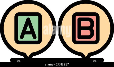 Game question icon outline vector. Ask test. Quiz trivia color flat Stock Vector