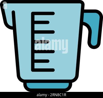Recipe liquid pot icon outline vector. Kitchen menu. Board book color flat Stock Vector
