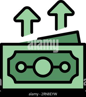 Grow monetize icon outline vector. Mobile strategy. Check earning Stock ...