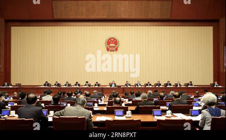 The second plenary meeting of the 17th session of the 12th National People s Congress (NPC) Standing Committee is held in Beijing, capital of China, Nov. 2, 2015. ) (dhf) CHINA-BEIJING-12TH NPC-MEETING (CN) MaxZhancheng PUBLICATIONxNOTxINxCHN   The Second Plenary Meeting of The 17th Session of The 12th National Celebrities S Congress NPC thing Committee IS Hero in Beijing Capital of China Nov 2 2015 DHF China Beijing 12th NPC Meeting CN MaxZhancheng PUBLICATIONxNOTxINxCHN Stock Photo