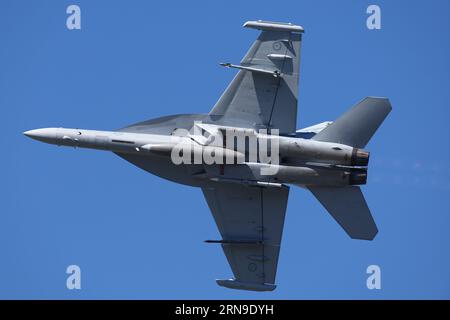 The Royal Australian Air Force aka RAAF practice flypast over the city ...