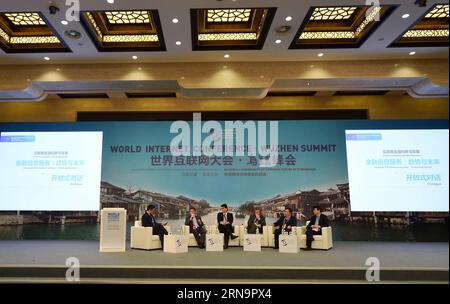 (151216) -- TONGXIANG, Dec. 16, 2015 -- Guests attend a forum on the Internet Plus strategy of 2015 World Internet Conference in Wuzhen, east China s Zhejiang Province, Dec. 16, 2015. )(mcg) CHINA-ZHEJIANG-WUZHEN-WIC-FORUM INTERNET PLUS STRATEGY (CN) HuangxZongzhi PUBLICATIONxNOTxINxCHN   151216 Tong Xiang DEC 16 2015 Guests attend a Forum ON The Internet Plus Strategy of 2015 World Internet Conference in Wuzhen East China S Zhejiang Province DEC 16 2015 McG China Zhejiang Wuzhen WIC Forum Internet Plus Strategy CN HuangxZongzhi PUBLICATIONxNOTxINxCHN Stock Photo