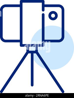 smartphone filming on tripod icon Stock Vector Image & Art - Alamy