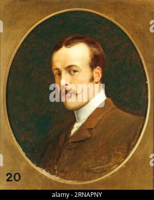 Self Portrait 1883 by Andrew Carrick Gow Stock Photo