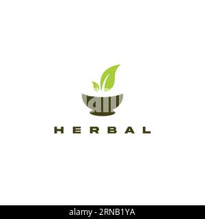 Vector pharmacy logo icon vector illustration design. Herbal Logo Design Stock Vector