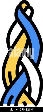 havdalah candle jewish line icon vector illustration Stock Vector Image ...