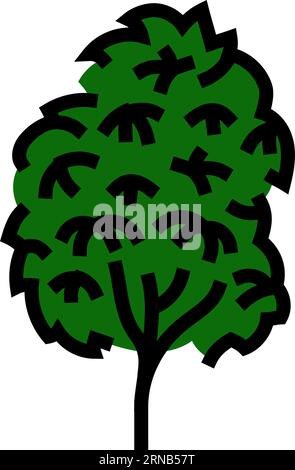 kauri tree jungle amazon line icon vector illustration Stock Vector ...