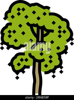 ebony jungle amazon color icon vector illustration Stock Vector