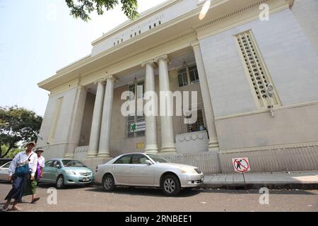 (160303) -- YANGON, March 3, 2016 -- Photo taken on March 3, 2016 shows the Yangon Stock Exchange center in Yangon, Myanmar. Securities trading on Yangon Stock Exchange(YSX) may start in the 3rd week of this month, said Maung Maung Thein, President of Myanamr s Securities and Exchange Commission(SECM) Wednesday. ) MYANMAR-YANGON-STOCK EXCHANGE UxAung PUBLICATIONxNOTxINxCHN   Yangon March 3 2016 Photo Taken ON March 3 2016 Shows The Yangon Stick Exchange Center in Yangon Myanmar Securities Trading ON Yangon Stick Exchange  May Start in The 3rd Week of This Month Said Maung Maung Thein President Stock Photo