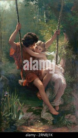 Springtime 1873 by Pierre Auguste Cot Stock Photo