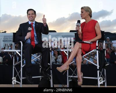 MIAMI, March 9, 2016 -- Republican presidential candidate Marco Rubio (L) greets his supporters at a campaign rally in Miami, Florida, the United States, March 9, 2016. ) U.S.-MIAMI-ELECTION-CAMPAIGN RALLY-MARCO RUBIO BaoxDandan PUBLICATIONxNOTxINxCHN   Miami March 9 2016 Republican Presidential Candidate Marco Rubio l greets His Supporters AT a Campaign Rally in Miami Florida The United States March 9 2016 U S Miami ELECTION Campaign Rally Marco Rubio baoxdandan PUBLICATIONxNOTxINxCHN Stock Photo