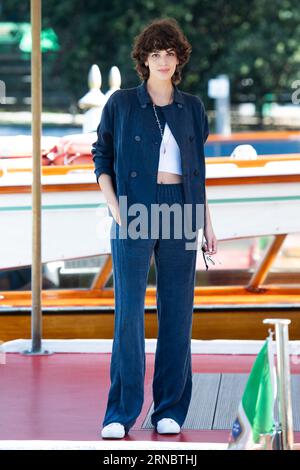 Venice, Italy. 01st Sep, 2023. Greta Ferro arriving at the Excelsior Hotel during the 80th Venice Film Festival (Mostra) in Venice, Italy on September 01, 2023. Photo by Aurore Marechal/ABACAPRESS.COM Credit: Abaca Press/Alamy Live News Stock Photo