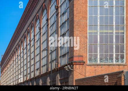 Facade of disused Lots Road Power Station in Chelsea, London Stock Photo