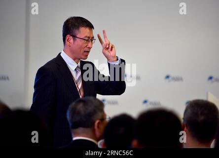 (160323) -- BOAO, March 23, 2016 -- CCTV anchor Bai Yansong chairs the session Dialogue of Asian Civilizations during the Boao Forum for Asia (BFA) Annual Conference 2016 in Boao, south China s Hainan Province, March 23, 2016. ) (lfj) CHINA-HAINAN-BFA-SESSION (CN) GuoxCheng PUBLICATIONxNOTxINxCHN   Boao March 23 2016 CCTV Anchor Bai Yansong Chairs The Session Dialogue of Asian Civilizations during The Boao Forum for Asia BfA Annual Conference 2016 in Boao South China S Hainan Province March 23 2016 lfj China Hainan BfA Session CN GuoxCheng PUBLICATIONxNOTxINxCHN Stock Photo