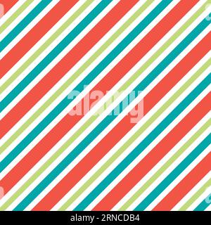 Background pattern Christmas gift wrapping gift, diagonal red purple stripes Stock Vector