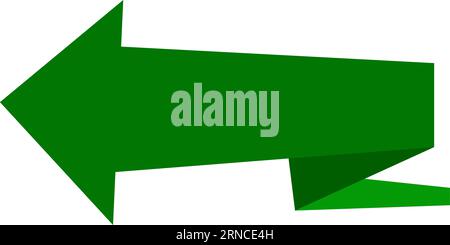 Arrow green, download marker pointer, vector sign forward, orientation symbol Stock Vector