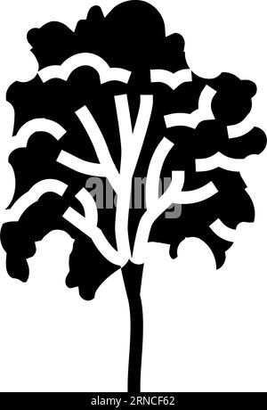 padauk tree jungle amazon glyph icon vector illustration Stock Vector ...