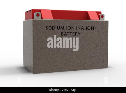 Sodium-ion (Na-ion) Battery A sodium-ion battery is a type of rechargeable battery that uses sodium ions to store energy. It is a promising alternativ Stock Photo