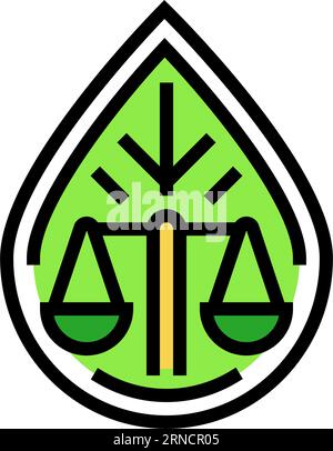 environmental compliance line icon vector illustration Stock Vector ...