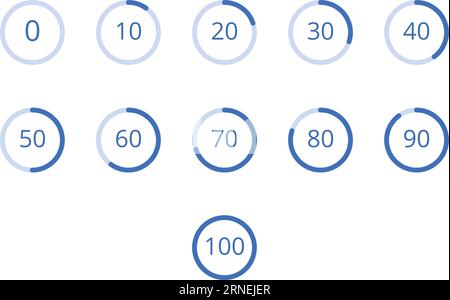 Loading indicator. Round progress status icon. Waiting circle Stock Vector