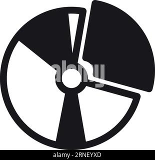 Computer disc icon. Storage space linear symbol Stock Vector