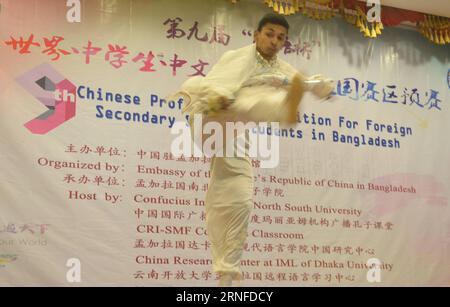 (160802) -- DHAKA, Aug. 2, 2016 -- A student takes part in the 9th Chinese Proficiency Competition for Foreign Secondary School Students organized by the Chinese Embassy in Dhaka, Bangladesh, on Aug. 2, 2016. A total of 90 students from a number of institutions including Bangladesh s Dhaka University and North-South University attended the competition. ) (lr) BANGLADESH-DHAKA-CHINESE PROFICIENCY COMPETITION SharifulxIslam PUBLICATIONxNOTxINxCHN   160802 Dhaka Aug 2 2016 a Student Takes Part in The 9th Chinese Proficiency Competition for Foreign Secondary School Students Organized by The Chines Stock Photo