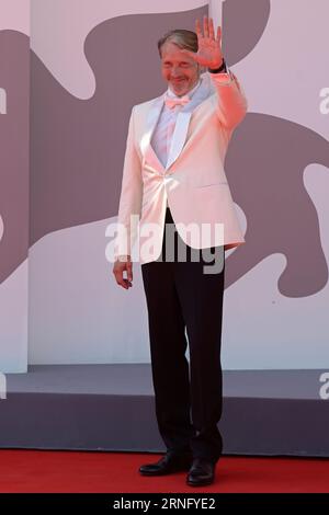 Venice Lido, Italy. 01st Sep, 2023. Mads Mikkelsen attends the red carpet of the movie Bastarden at 80 Venice Film festival at Palazzo del cinema at Lido. (Photo by Mario Cartelli/SOPA Images/Sipa USA) Credit: Sipa USA/Alamy Live News Stock Photo