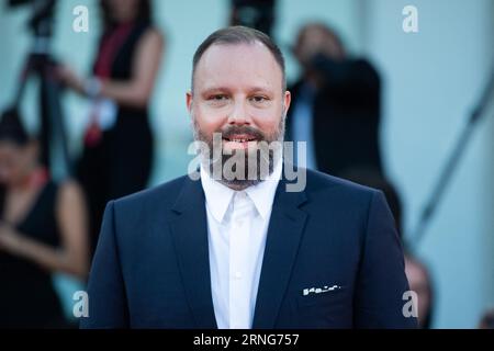 Venice, Italy. 01st Sep, 2023. Yorgos Lanthimos attending the Poor Things Premiere as part of the 80th Venice Film Festival (Mostra) in Venice, Italy on September 01, 2023. Photo by Aurore Marechal/ABACAPRESS.COM Credit: Abaca Press/Alamy Live News Stock Photo