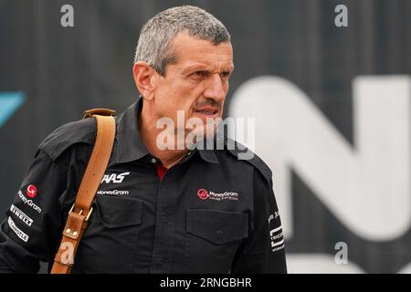 Monza, Italy. 01st Sep, 2023. Gunther Steiner, Team Chief, MoneyGram Haas F1 Team during Gran Premio d'Italia, Formula 1 Championship in Monza, Italy, September 01 2023 Credit: Independent Photo Agency/Alamy Live News Stock Photo