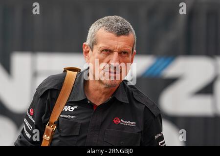 Monza, Italy. 01st Sep, 2023. Gunther Steiner, Team Chief, MoneyGram Haas F1 Team during Gran Premio d'Italia, Formula 1 Championship in Monza, Italy, September 01 2023 Credit: Independent Photo Agency/Alamy Live News Stock Photo