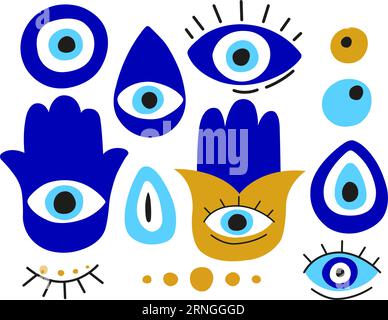 Evil Eye Protection Symbol Vector Stock Vector