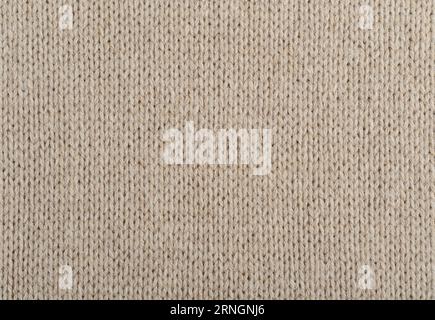 Texture of beige acrylic knitted sweater. Knitwear women clothing brown  pattern. Garter stitch knitting backdrop close up Stock Photo - Alamy