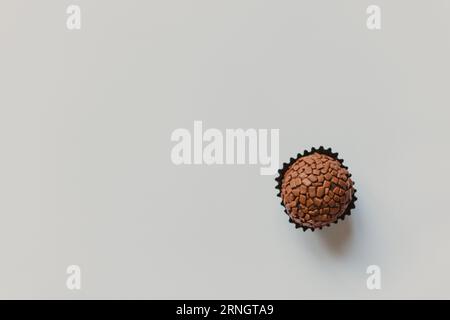 single granluated brigadeiro at the table Stock Photo