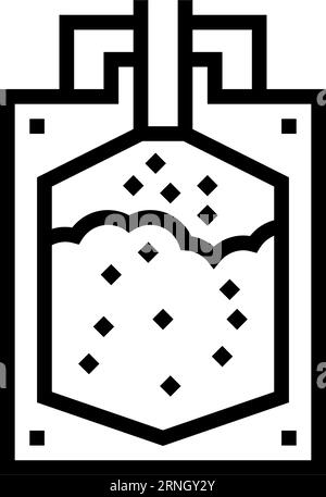 powder metallurgy materials engineering line icon vector illustration ...