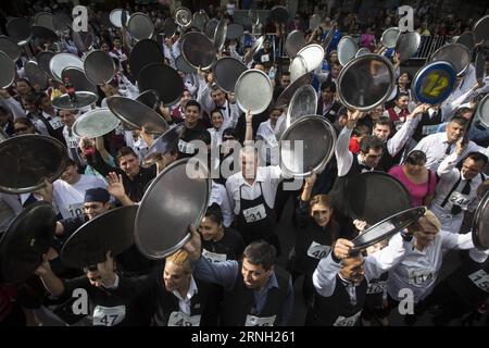 Competitors react at the end of the 13th Waiters and Waitresses Race in Buenos Aires, capital of Argentina, on Oct. 22, 2016. The contest attracted more than 400 participants. ) (jg) (fnc)(gj) ARGENTINA-BUENOS AIRES-WAITERS AND WAITRESSES RACE MARTINxZABALA PUBLICATIONxNOTxINxCHN   Competitors react AT The End of The 13th Waiters and Waitresses Race in Buenos Aires Capital of Argentina ON OCT 22 2016 The Contest attracted More than 400 Participants JG FNC GJ Argentina Buenos Aires Waiters and Waitresses Race MartinXZabala PUBLICATIONxNOTxINxCHN Stock Photo
