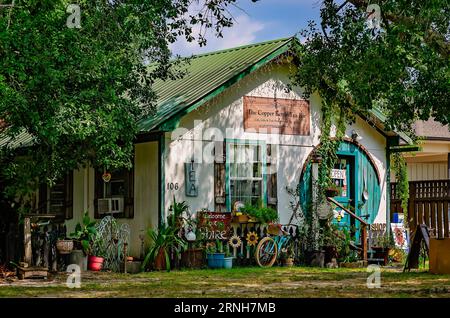 The Copper Kettle Tea Bar is pictured, Aug. 19, 2023, in Foley, Alabama. The tea room serves and sells more than 100 teas from around the world. Stock Photo