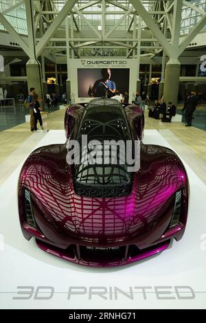 LOS ANGELES, Nov. 16, 2016 -- A 3D printed vehicle is seen at the Los Angeles Auto Show in Los Angeles, the United States, Nov. 16, 2016. The 2016 LA Auto Show will open to the public from Nov. 18 to 27. )(gj) U.S.-LOS ANGELES-AUTO SHOW YangxLei PUBLICATIONxNOTxINxCHN   Los Angeles Nov 16 2016 a 3D printed Vehicle IS Lakes AT The Los Angeles Car Show in Los Angeles The United States Nov 16 2016 The 2016 La Car Show will Open to The Public from Nov 18 to 27 GJ U S Los Angeles Car Show YangxLei PUBLICATIONxNOTxINxCHN Stock Photo