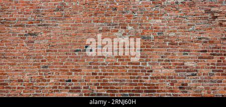 Old brick wall as background, banner design Stock Photo