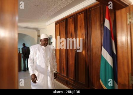 (170119) -- DAKAR, Jan. 19, 2017 -- Adama Barrow arrives for the swearing-in ceremony at the Gambian embassy in Dakar, capital of Senegal, on Jan. 19, 2017. Adama Barrow was sworn in as Gambian president on Thursday at the Gambian embassy in Dakar, capital of Senegal. ) SENEGAL-DAKAR-THE GAMBIA-ADAMA BARROW-SWEARING-IN CEREMONY Cisse PUBLICATIONxNOTxINxCHN   Dakar Jan 19 2017 Adama Barrow arrives for The Swearingen in Ceremony AT The gambian Embassy in Dakar Capital of Senegal ON Jan 19 2017 Adama Barrow what sworn in As gambian President ON Thursday AT The gambian Embassy in Dakar Capital of Stock Photo