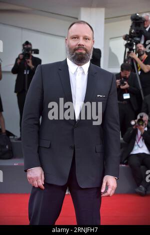 Venice, Italy. 01st Sep, 2023. VENICE, ITALY - SEPTEMBER 01: Yorgos Lanthimos attends a red carpet for the movie 'Poor Things' at the 80th Venice International Film Festival at on September 01, 2023 in Venice, Italy. Credit: dpa/Alamy Live News Stock Photo