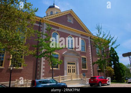 New Bedford Whaling Museum building in New Bedford Whaling National Historical Park in historic downtown of New Bedford, Massachusetts MA, USA. Stock Photo