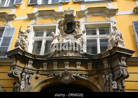 (170330) -- GRAZ, March 30, 2017 -- Photo taken on March 23, 2017 shows sculptures in the ancient city of Graz in Austria. Graz is the second largest city in Austria with a population of over 270,000 after Vienna. In 1999, Graz was added to the UNESCO list of World Cultural Heritage Sites. The city is famous for its renaissance and baroque architecture, as well as excellent urban roofscaping. ) (wtc) AUSTRIA-GRAZ-LANDSCAPE GongxBing PUBLICATIONxNOTxINxCHN   Graz March 30 2017 Photo Taken ON March 23 2017 Shows Sculptures in The Ancient City of Graz in Austria Graz IS The Second Largest City in Stock Photo