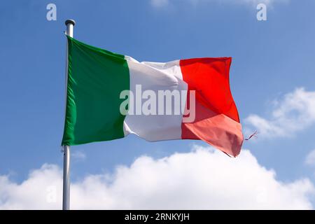 Monza, Italia. 1st Sep, 2023. Italian flag is ahead of the F1 Grand Prix of Italy at Autodromo Nazionale Monza, on September 1, 2023 in Monza, Italy. (Credit Image: © Beata Zawrzel/ZUMA Press Wire) EDITORIAL USAGE ONLY! Not for Commercial USAGE! Credit: ZUMA Press, Inc./Alamy Live News Stock Photo
