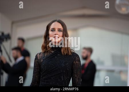 Venice, Italy. 01st Sep, 2023. VENICE, ITALY - SEPTEMBER 01: Matilde Gioli attends a red carpet for the movie ''Poor Things'' at the 80th Venice International Film Festival at on September 01, 2023 in Venice, Italy. (Photo by Luca Carlino/NurPhoto) Credit: NurPhoto SRL/Alamy Live News Stock Photo