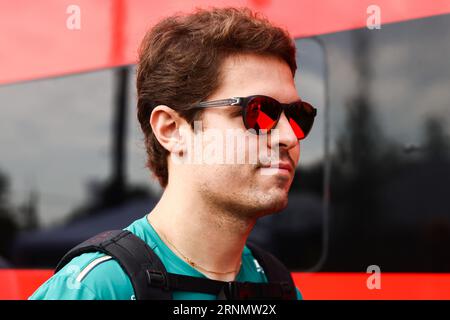 Monza, Italy. 2nd Sep, 2023. Felipe Drugovich of Aston Martin is seen ahead of the F1 Italian Grand Prix at Autodromo Nazionale Monza, on September 2, 2023 in Monza, Italy. (Credit Image: © Beata Zawrzel/ZUMA Press Wire) EDITORIAL USAGE ONLY! Not for Commercial USAGE! Stock Photo