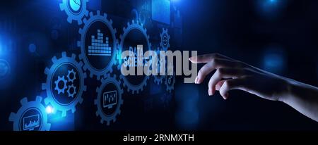 Big Data science analytics analysis information technology internet concept. Stock Photo